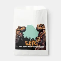 T-Rex Roar Personalized Dinosaur Birthday Favor Bag