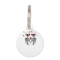Skeleton Heart Hands For Trending Pet ID Tag