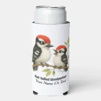 Vocal Red-bellied Woodpecker Seltzer Can Cooler