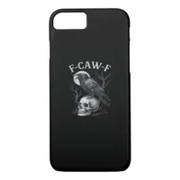 F-Caw-F Crow Bird Retro Vintage Gothic Moon F-Caw- iPhone 8/7 Case