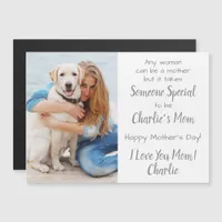 Dog Mom Custom Pet Photo Mother's Day Card 