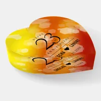 Elegant 23rd Imperial Topaz Wedding Anniversary Paperweight
