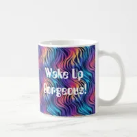 Groovy 90s Multicolor Boho Style   Coffee Mug