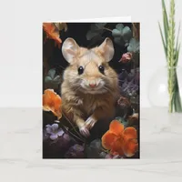Adorable Mouse in the Flowers All Occasions  Card