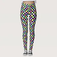 Fun Colorful Polka Dots Leggings