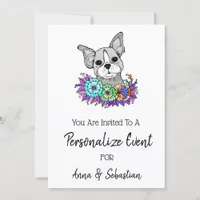 *~* Cute Frenchie French Bulldog Event Invitation