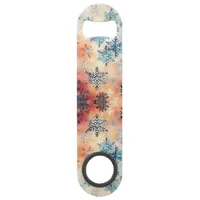 Vintage Snowflakes Pattern - Bottle Opener