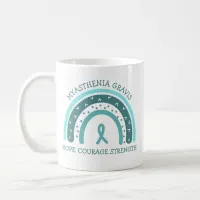 Myasthenia Gravis Warrior Rainbow and Ribbon Coffee Mug