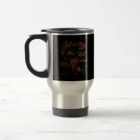 Botanical Art, Frog Fungi Goblincore Aesthetic Cot Travel Mug