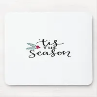 Tis The Season Retro Classic Design Mouse Pad