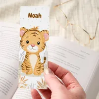 Cute Kawaii Baby Tiger Winter Personalized Bookmarks