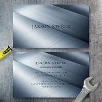 Brushed Steel Panel Business Card