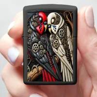 Mechanical Parrots with Gear Details Zippo Lighter