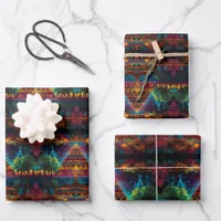 Vivid Pyramid & Tree of Life – Mystical Fusion Wra Wrapping Paper Sheets