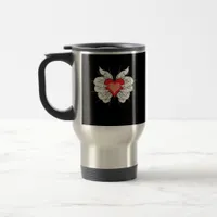 Skeleton Hands Heart Classic Travel Mug