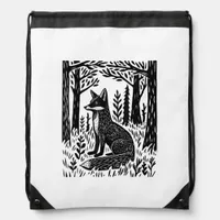 Cottagecore Forestcore Goblincore Forest Woodland Drawstring Bag