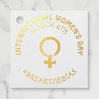International Women's Day | March 8th Foil Favor Tags
