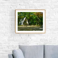 Wilderness A-Frame Camping at Campground Poster