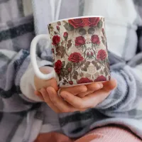 Coffee Mug with Red Rose