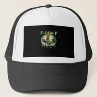 F Caw F Funny Chicken Halloween Vintage Classic Trucker Hat