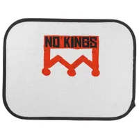 No Kings Protest Graphic Grunge Crown  American Cl Car Floor Mat
