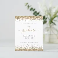 Budget 2024 Graduation Gold Glitter Announcement