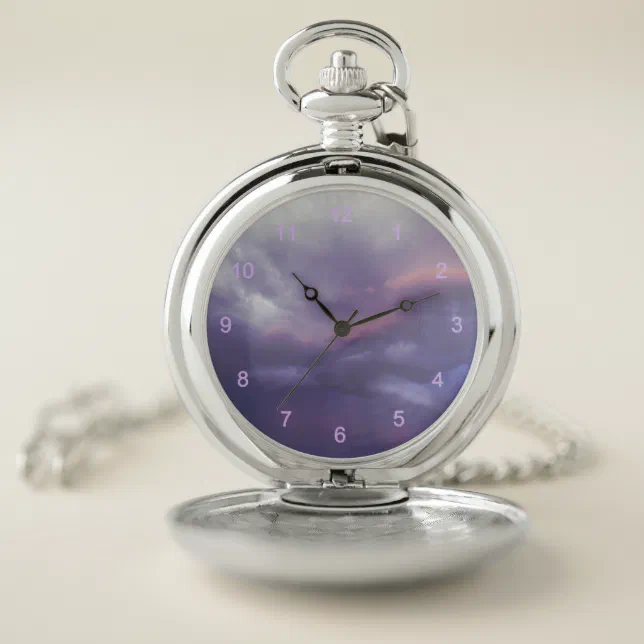 Colorful Storm Clouds Pocket Watch