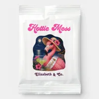 Hot Pink Retro Flamingo Pool Party Bachelorette Margarita Drink Mix