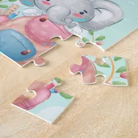 Back to School Elephant Pattern Jigsaw Puzzle