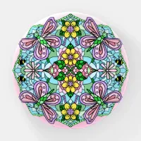 Butterfly Mandala Whimsical Hand Drawn  Paperweight