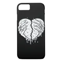 Gothic Skeleton Heart Hands Retro Aesthetic iPhone 8/7 Case
