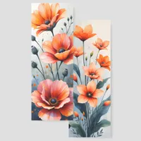 Flower Illustrations Two Different Images Bookmarks