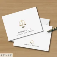 Simple Elegant Attorney Lawyer Legal Note Card