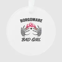 Bgm Bad Girl II Skeleton Heart Hands Edgy Vibe Ornament