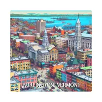 Burlington, Vermont Comic Book Style Art