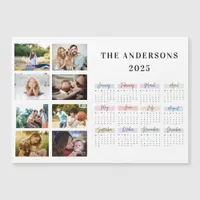 2025 Modern Family 4 Photo Collage Custom  Magnetic Invitation