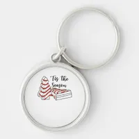 Tis The Season Funny Tree Christmas  Keychain