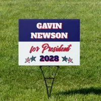 Gavin Newsom for President Political Sign