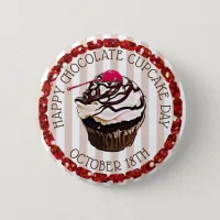 Happy Chocolate Cupcake Day October 18th Button