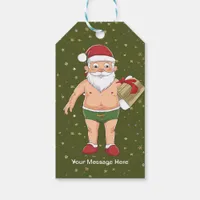 Funny Dirty Santa Christmas Collection Paper Cups Gift Tags