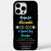 Heartfelt recipe for dog Alexander iPhone 16 Pro Max Case