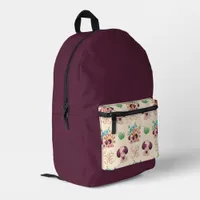 Adorable Dog Pattern  Printed Backpack