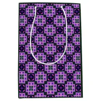 Bold Purple and Pink Diamond Pattern  Medium Gift Bag