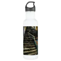 Urban Art on Stairs Abandoned Building Stainless Steel Water Bottle