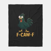 F-Caw-F Chicken Classic Vintage Style Fleece Blanket