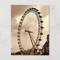 (UK) Vintage London Eye Postcard