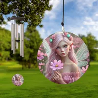 Beautiful October Fairy in Cosmos Wind Chime