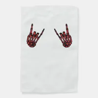 Skeleton Hand Heart Roll & Red Classic  Garden Flag