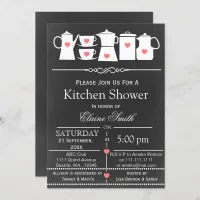 chalkboard stock the kitchen Bridal shower Invite