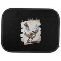 F-Caw-F Vintage Graphic Car Floor Mat